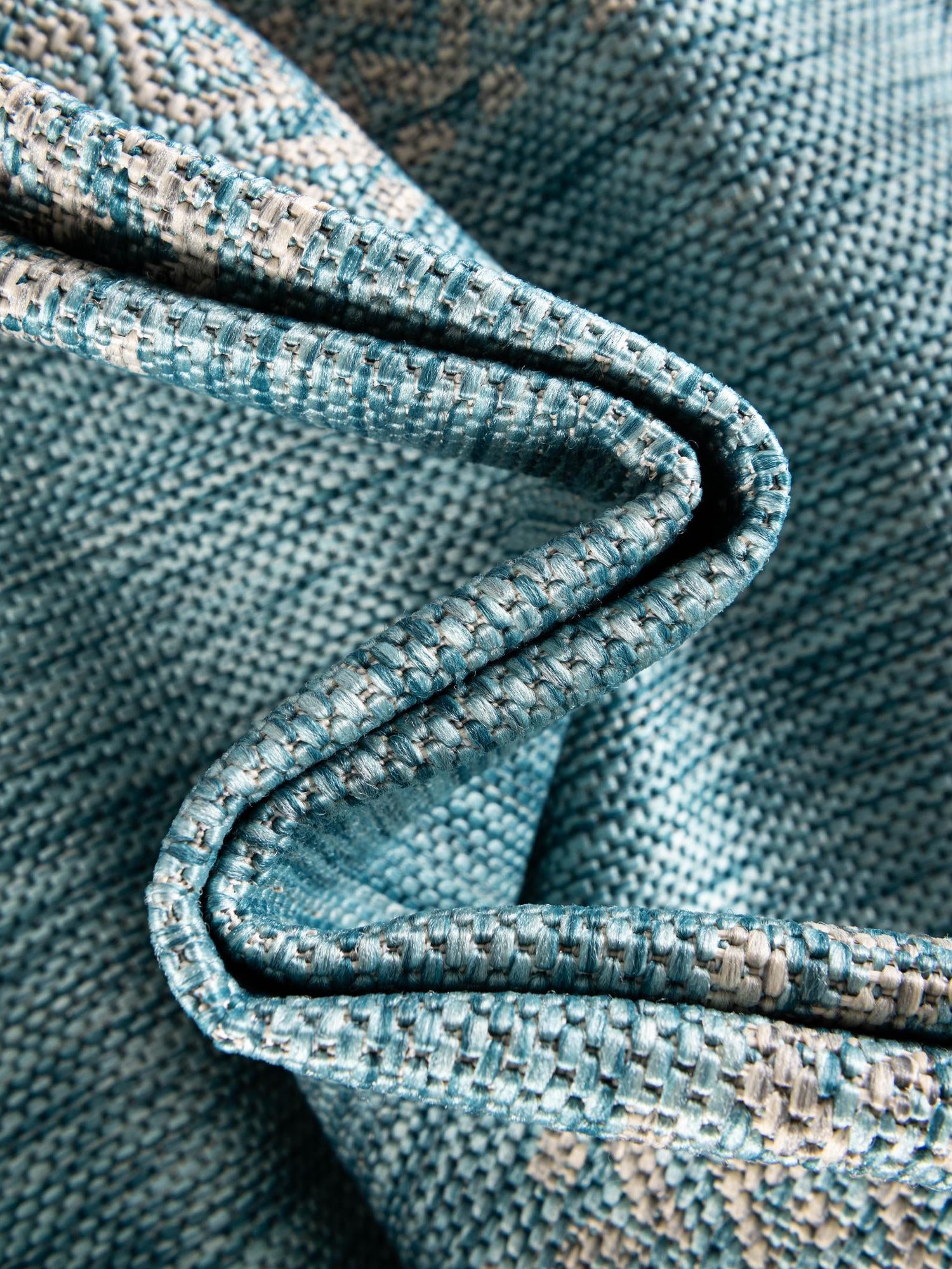 Aqua 9' x 12' Outdoor Border Rectangle Area Rug Weather Resistant for Patio, Deck, Terrace, Balcony, Porch 100% Polypropylene Classic Bordered Carpet for Sale at Rug Engine