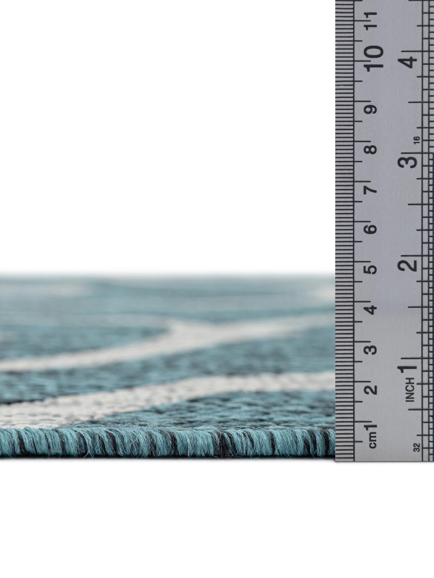 Teal 7' 10 x 11' Outdoor Botanical Rectangle Area Rug Weather Resistant for Patio, Deck, Terrace, Balcony, Porch Polypropylene Garden Floral Tropical Carpet for Sale at Rug Engine