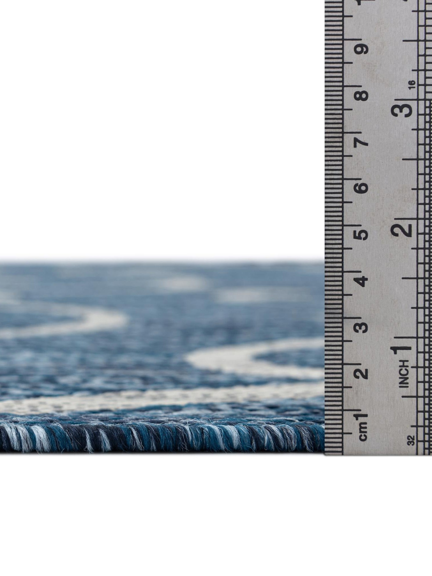 Blue 4' 1 x 6' 1 Outdoor Botanical Rectangle Area Rug Weather Resistant for Patio, Deck, Terrace, Balcony, Porch Polypropylene Garden Floral Tropical Carpet for Sale at Rug Engine