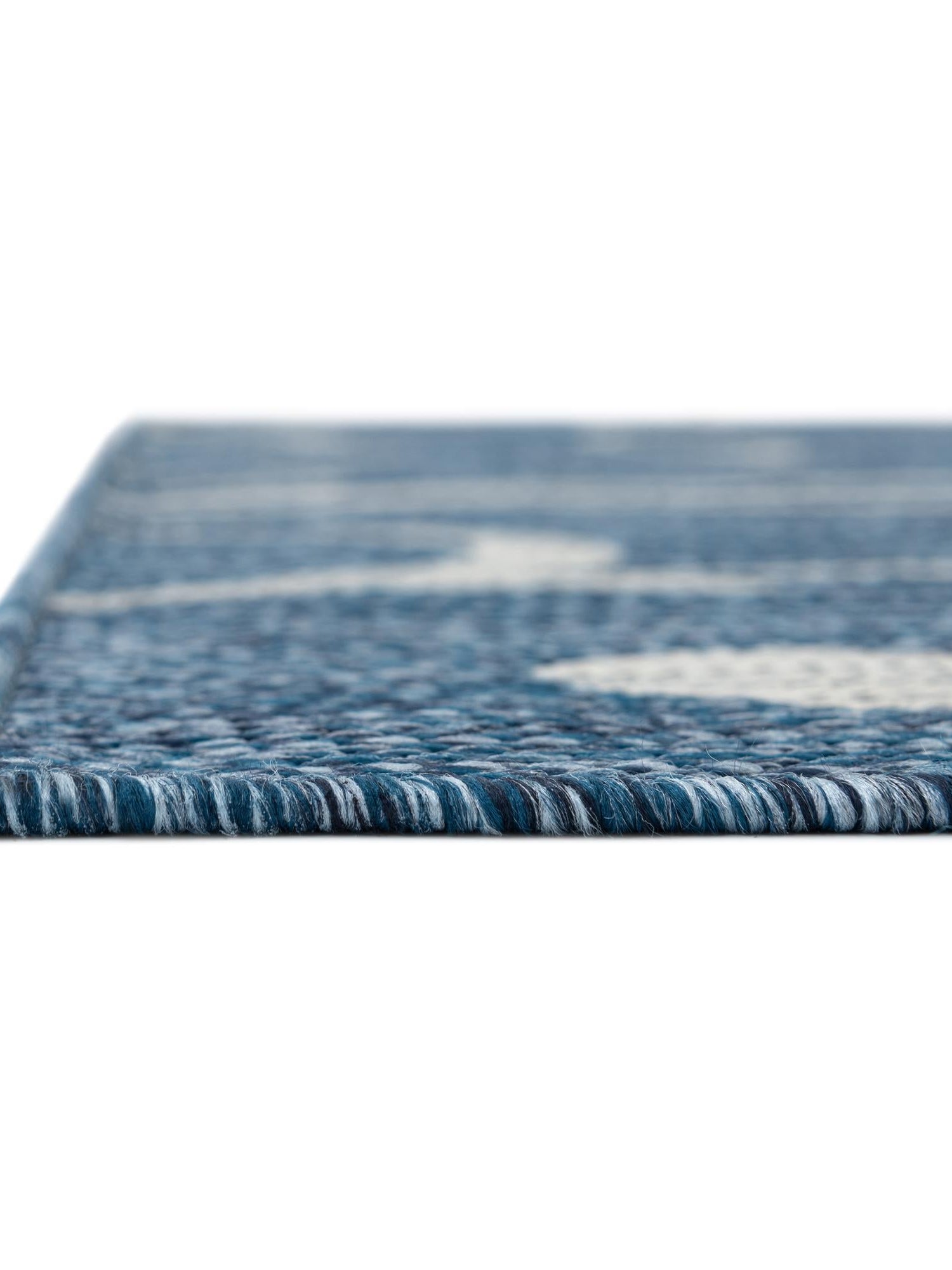 Blue 5' 3 x 8' Outdoor Botanical Rectangle Area Rug Weather Resistant for Patio, Deck, Terrace, Balcony, Porch Polypropylene Garden Floral Tropical Carpet for Sale at Rug Engine