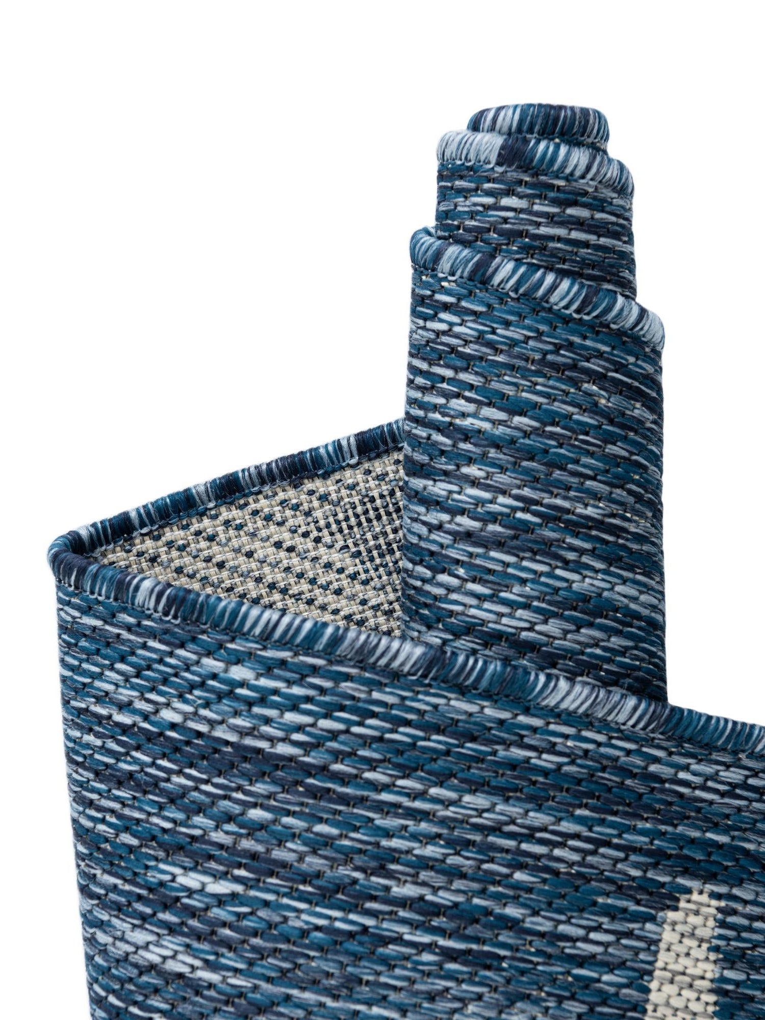 Blue 7' 10 x 11' Outdoor Botanical Rectangle Area Rug Weather Resistant for Patio, Deck, Terrace, Balcony, Porch Polypropylene Garden Floral Tropical Carpet for Sale at Rug Engine