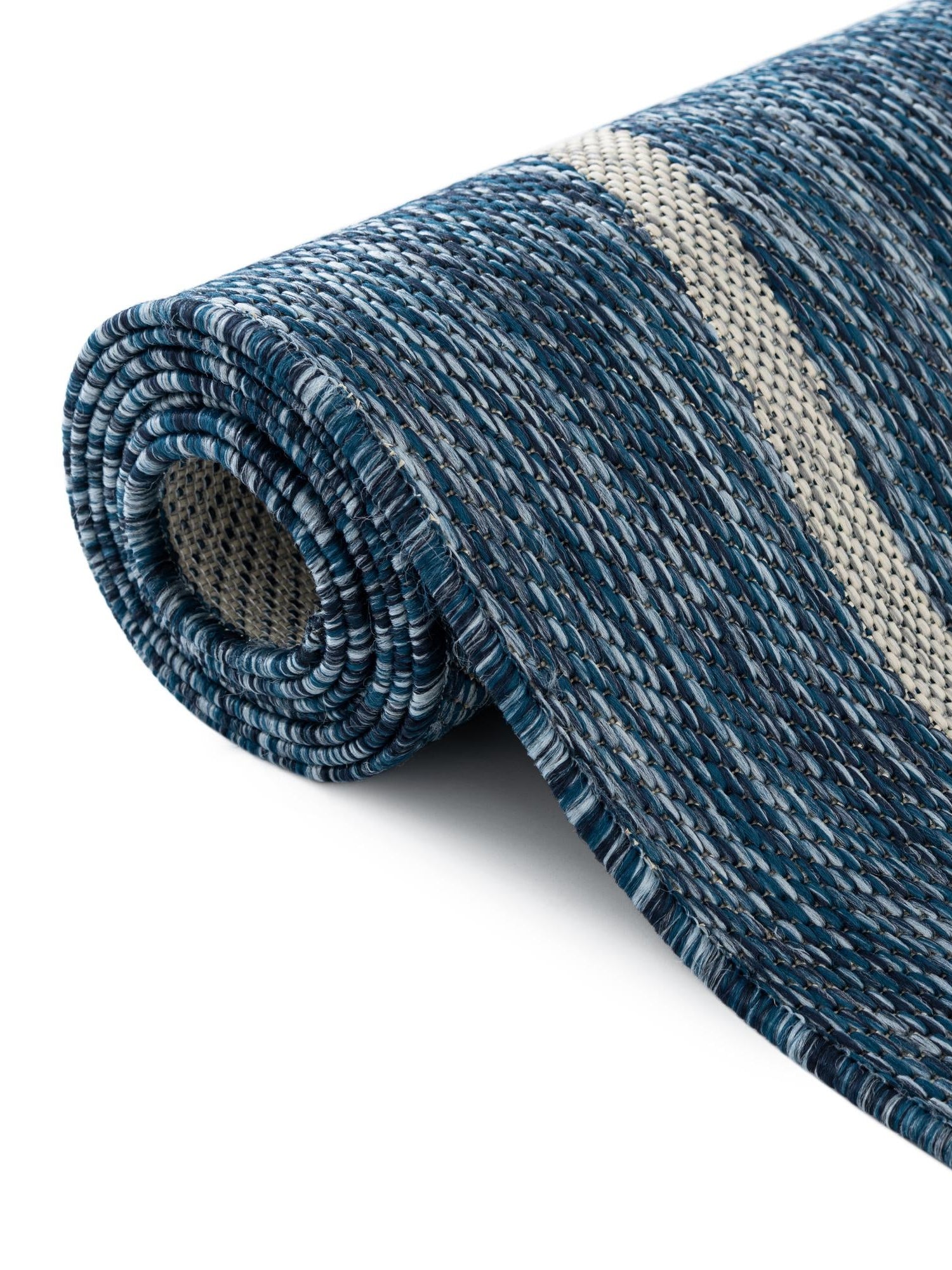 Blue 4' 1 x 6' 1 Outdoor Botanical Rectangle Area Rug Weather Resistant for Patio, Deck, Terrace, Balcony, Porch Polypropylene Garden Floral Tropical Carpet for Sale at Rug Engine