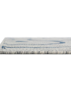 Gray 4' 1 x 6' 1 Outdoor Botanical Rectangle Area Rug Weather Resistant for Patio, Deck, Terrace, Balcony, Porch Polypropylene Garden Floral Tropical Carpet for Sale at Rug Engine