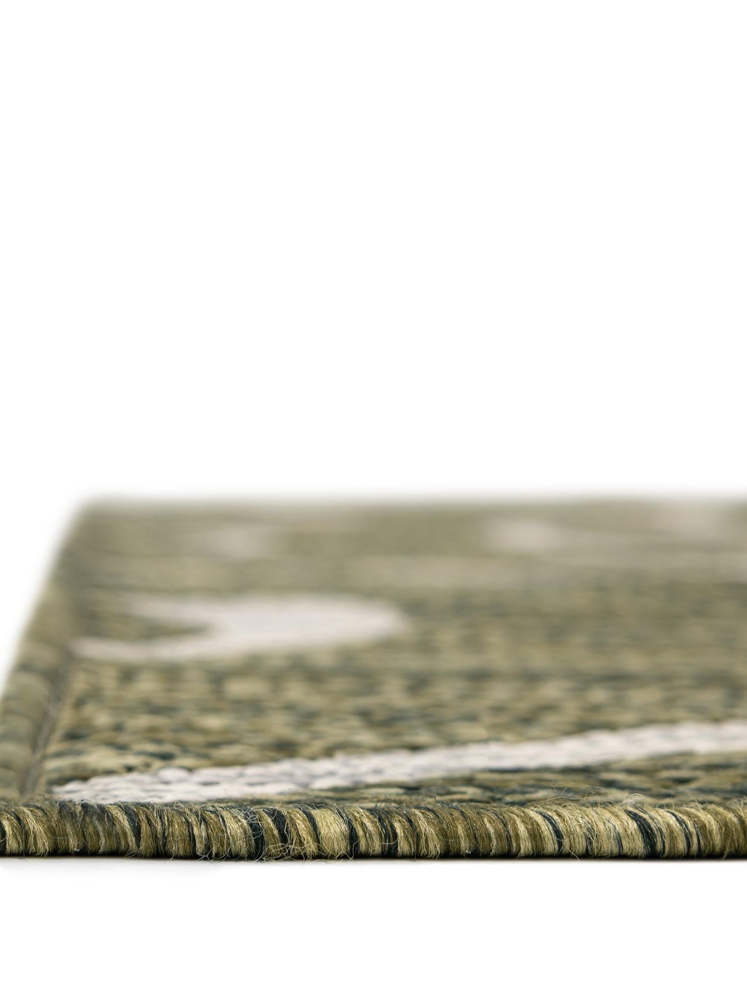 Green 7' 1 x 10' Outdoor Botanical Rectangle Area Rug Weather Resistant for Patio, Deck, Terrace, Balcony, Porch Polypropylene Garden Floral Tropical Carpet for Sale at Rug Engine