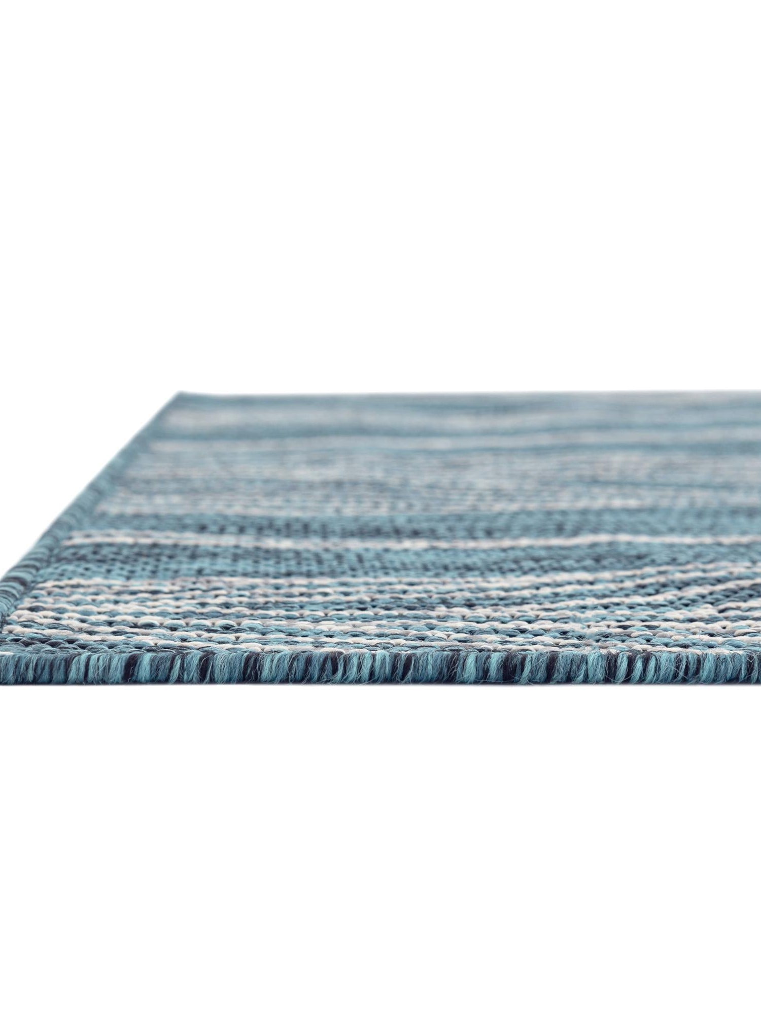 Teal 7' 1 x 10' Outdoor Botanical Rectangle Area Rug Weather Resistant for Patio, Deck, Terrace, Balcony, Porch Polypropylene Garden Floral Tropical Carpet for Sale at Rug Engine