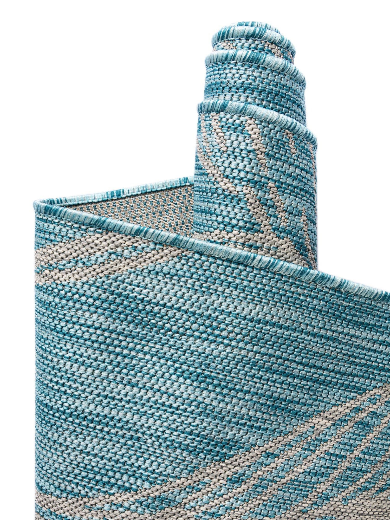 Light Aqua 7' 10 x 11' Outdoor Botanical Rectangle Area Rug Weather Resistant for Patio, Deck, Terrace, Balcony, Porch Polypropylene Garden Floral Tropical Carpet for Sale at Rug Engine