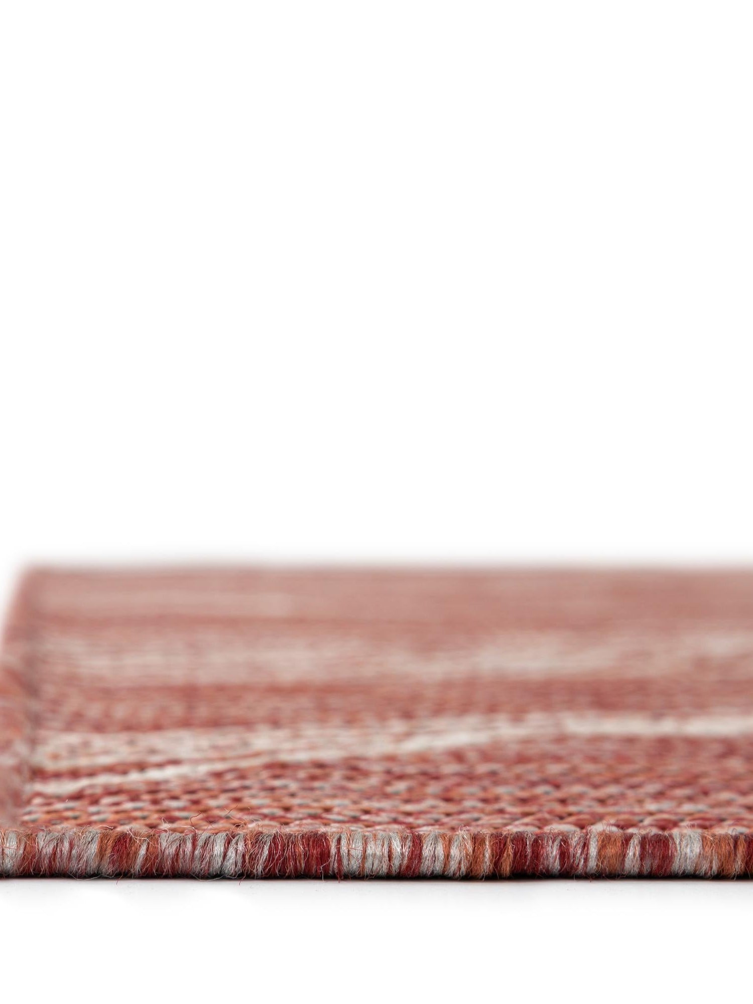 Rust Red 5' 3 x 8' Outdoor Botanical Rectangle Area Rug Weather Resistant for Patio, Deck, Terrace, Balcony, Porch Polypropylene Garden Floral Tropical Carpet for Sale at Rug Engine