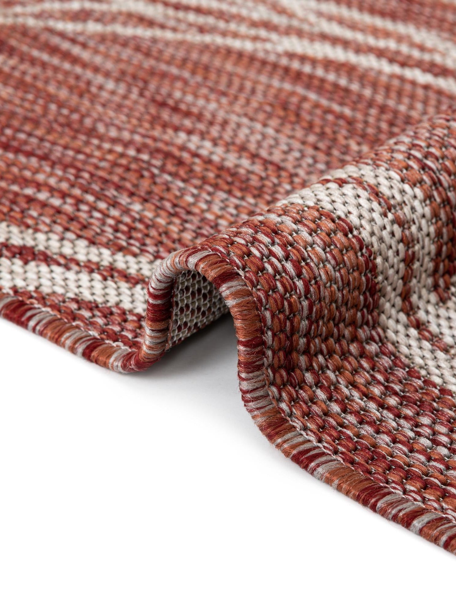 Rust Red 4' 1 x 6' 1 Outdoor Botanical Rectangle Area Rug Weather Resistant for Patio, Deck, Terrace, Balcony, Porch Polypropylene Garden Floral Tropical Carpet for Sale at Rug Engine