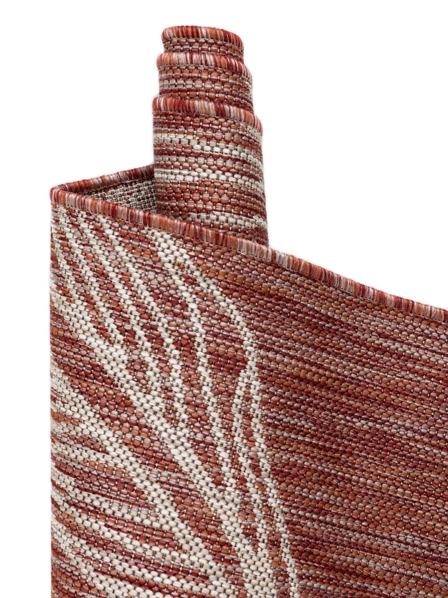Rust Red 5' 3 x 8' Outdoor Botanical Rectangle Area Rug Weather Resistant for Patio, Deck, Terrace, Balcony, Porch Polypropylene Garden Floral Tropical Carpet for Sale at Rug Engine