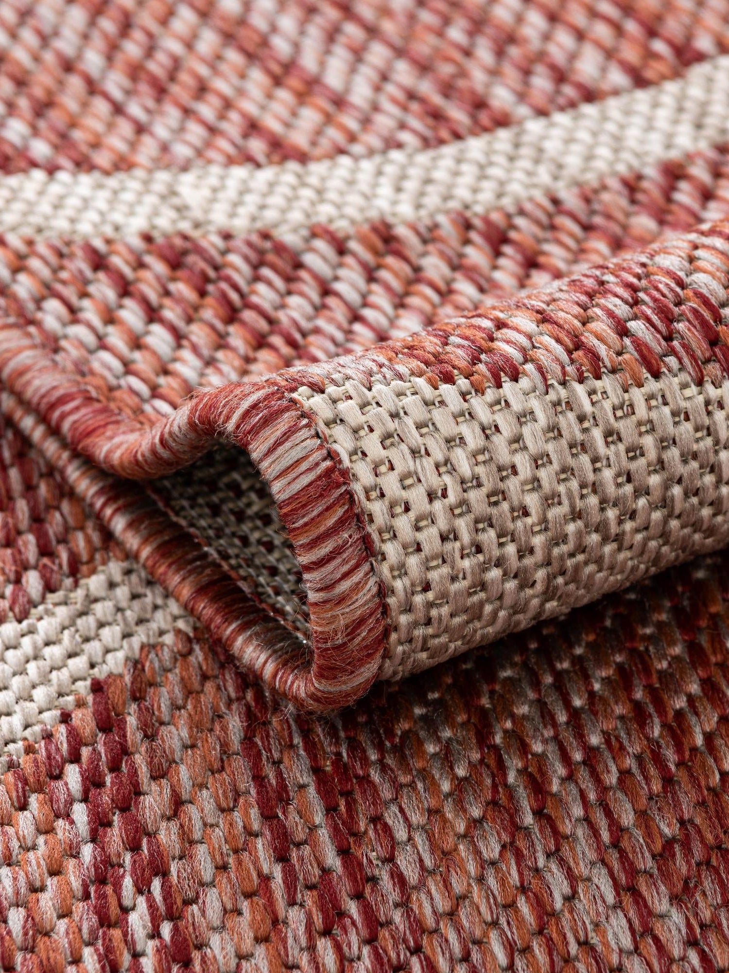 Rust Red 10' 8 x 10' 8 Outdoor Botanical Round Area Rug Weather Resistant for Patio, Deck, Terrace, Balcony, Porch Polypropylene Garden Floral Tropical Carpet for Sale at Rug Engine