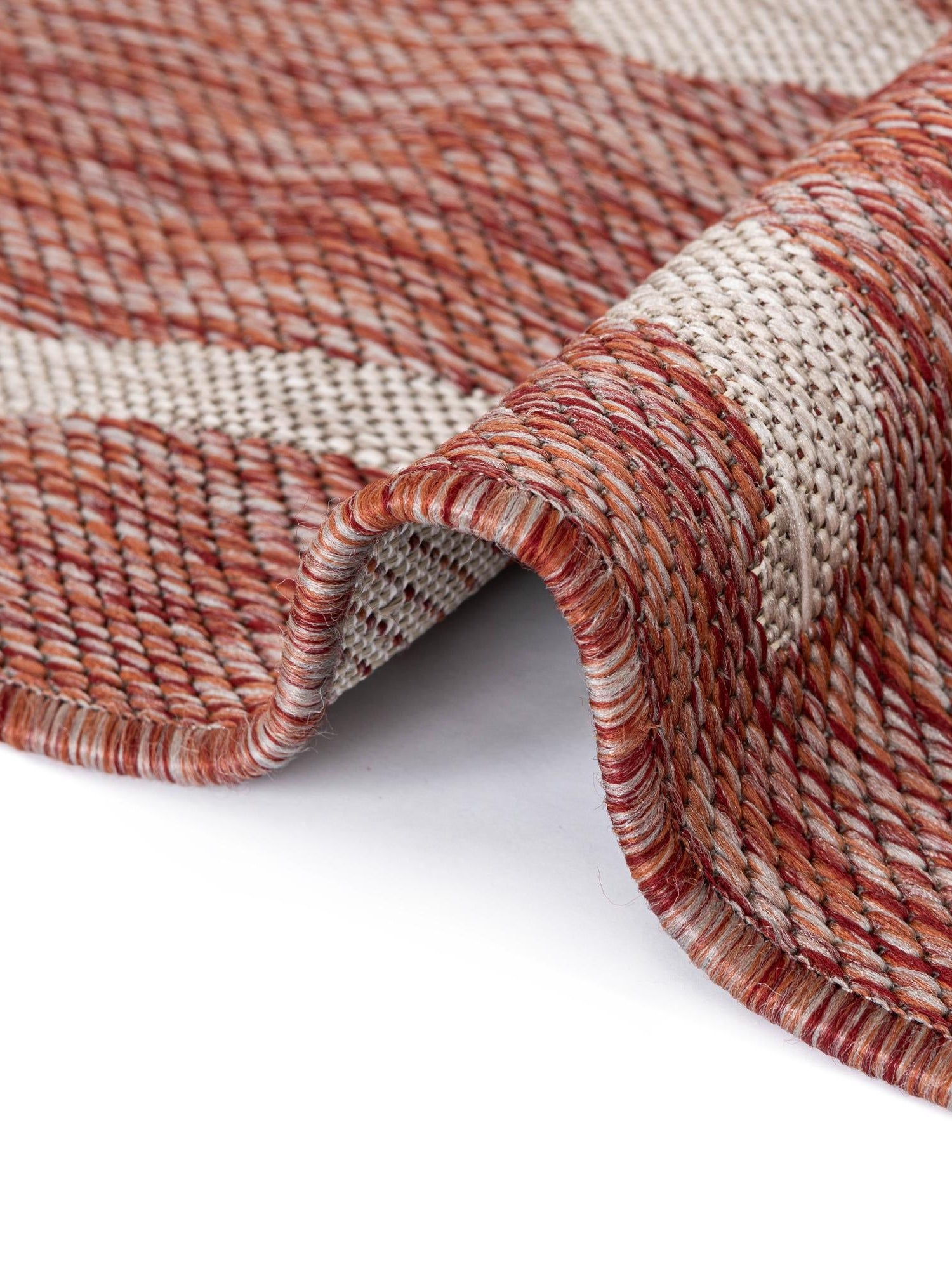 Rust Red 13' 1 x 13' 1 Outdoor Botanical Round Area Rug Weather Resistant for Patio, Deck, Terrace, Balcony, Porch Polypropylene Garden Floral Tropical Carpet for Sale at Rug Engine
