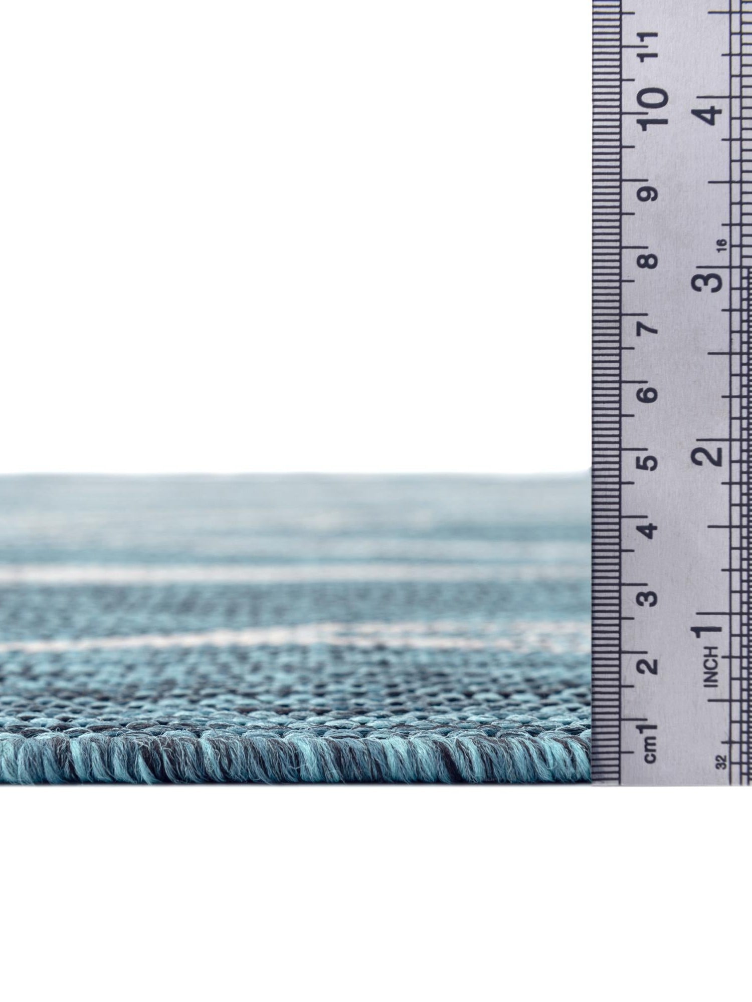 Teal 10' 8 x 10' 8 Outdoor Botanical Round Area Rug Weather Resistant for Patio, Deck, Terrace, Balcony, Porch Polypropylene Garden Floral Tropical Carpet for Sale at Rug Engine