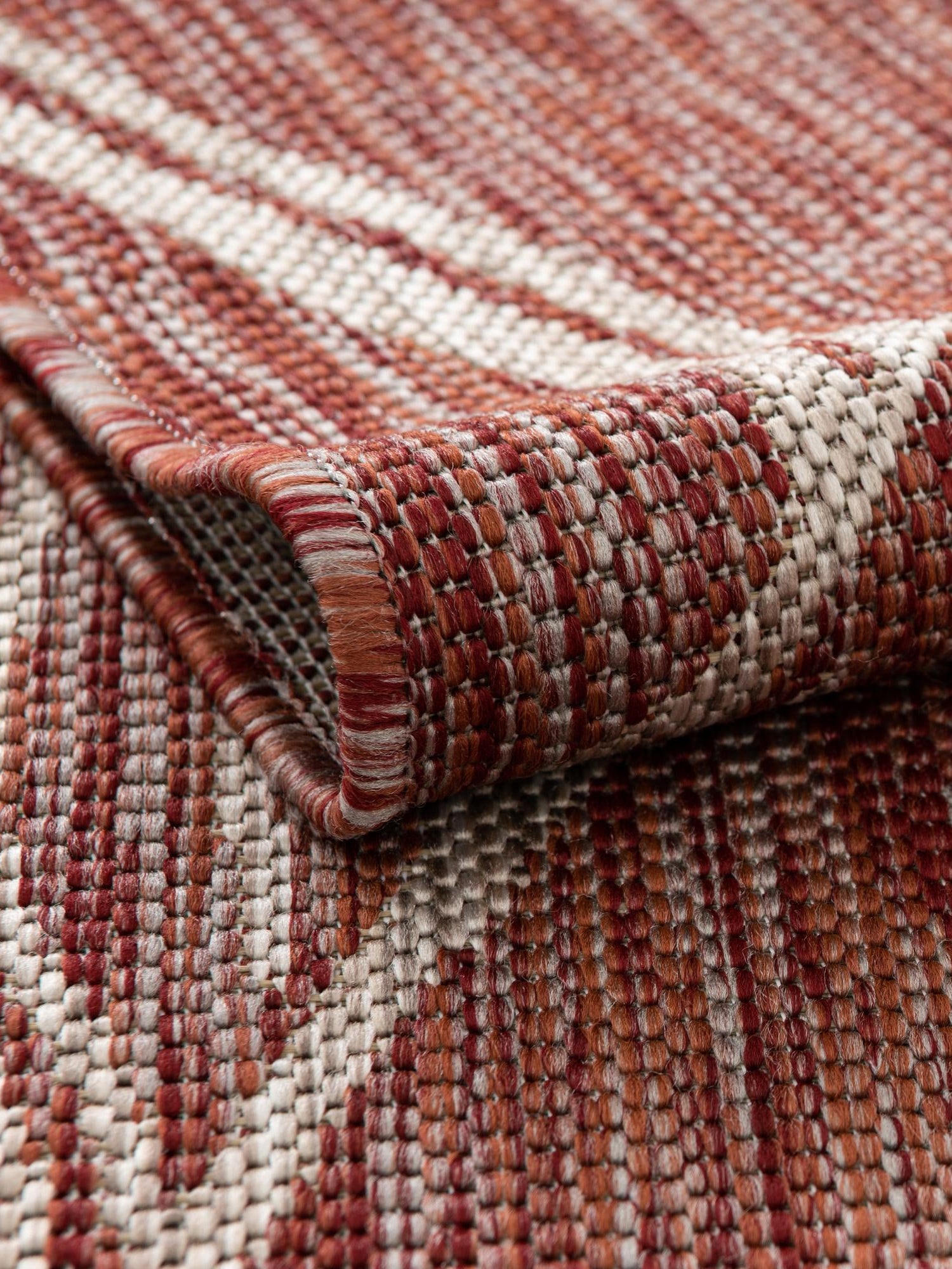 Rust Red 13' 1 x 13' 1 Outdoor Botanical Round Area Rug Weather Resistant for Patio, Deck, Terrace, Balcony, Porch Polypropylene Garden Floral Tropical Carpet for Sale at Rug Engine