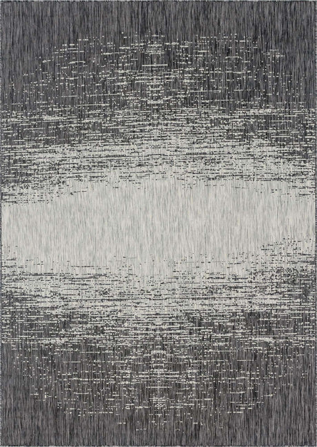 Charcoal Gray 7' 10 x 11' Outdoor Modern Rectangle Area Rug Weather Resistant for Patio, Deck, Terrace, Balcony, Porch 100% Polypropylene Modern Outside Carpet for Sale at Rug Engine