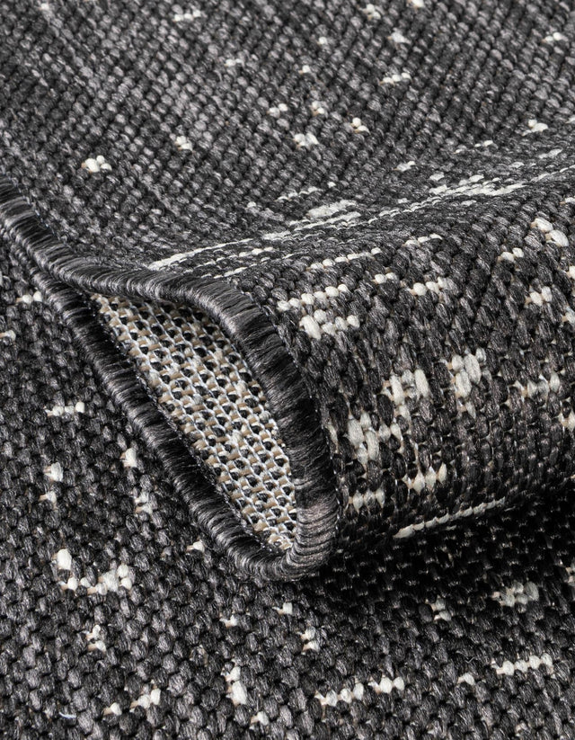 Charcoal Gray 7' 1 x 10' Outdoor Modern Rectangle Rug
