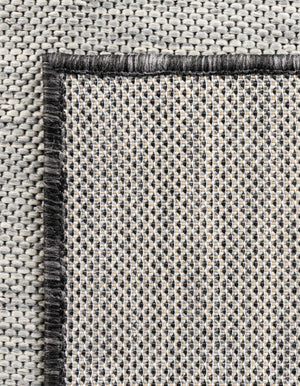 Charcoal Gray 10' 3 x 11' 3 Outdoor Modern Rectangle Area Rug Weather Resistant for Patio, Deck, Terrace, Balcony, Porch 100% Polypropylene Modern Outside Carpet for Sale at Rug Engine