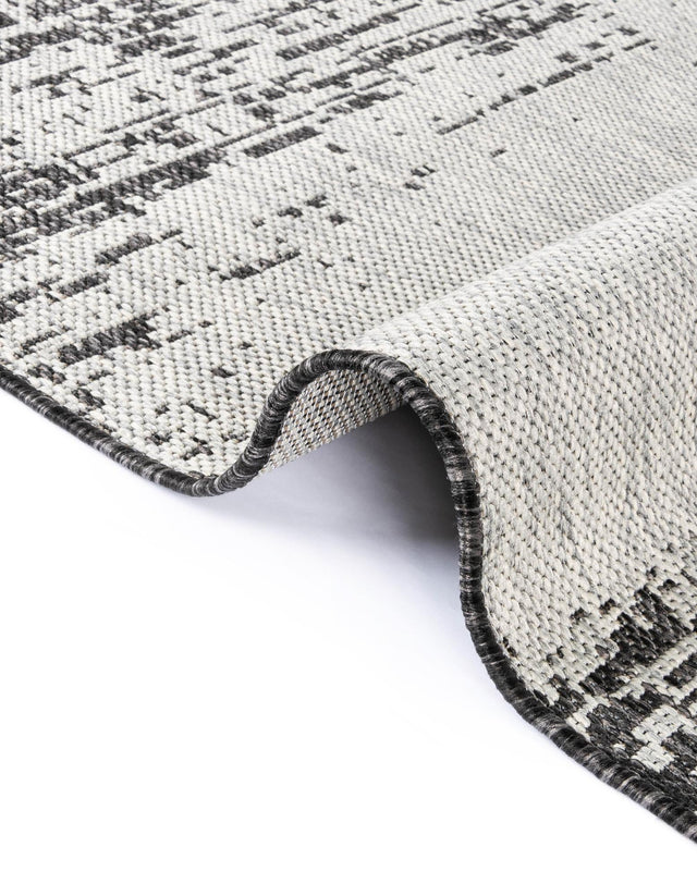 Charcoal Gray 10' 3 x 11' 3 Outdoor Modern Rectangle Area Rug Weather Resistant for Patio, Deck, Terrace, Balcony, Porch 100% Polypropylene Modern Outside Carpet for Sale at Rug Engine
