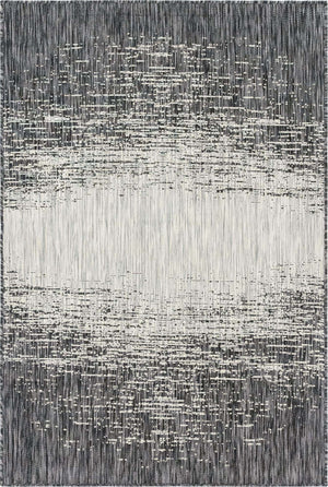Charcoal Gray 4' 1 x 6' 1 Outdoor Modern Rectangle Area Rug Weather Resistant for Patio, Deck, Terrace, Balcony, Porch 100% Polypropylene Modern Outside Carpet for Sale at Rug Engine
