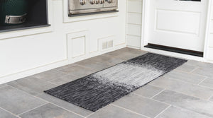 Charcoal Gray 2' x 8' Outdoor Modern Runner Area Rug Weather Resistant for Patio, Deck, Terrace, Balcony, Porch 100% Polypropylene Modern Outside Carpet for Sale at Rug Engine