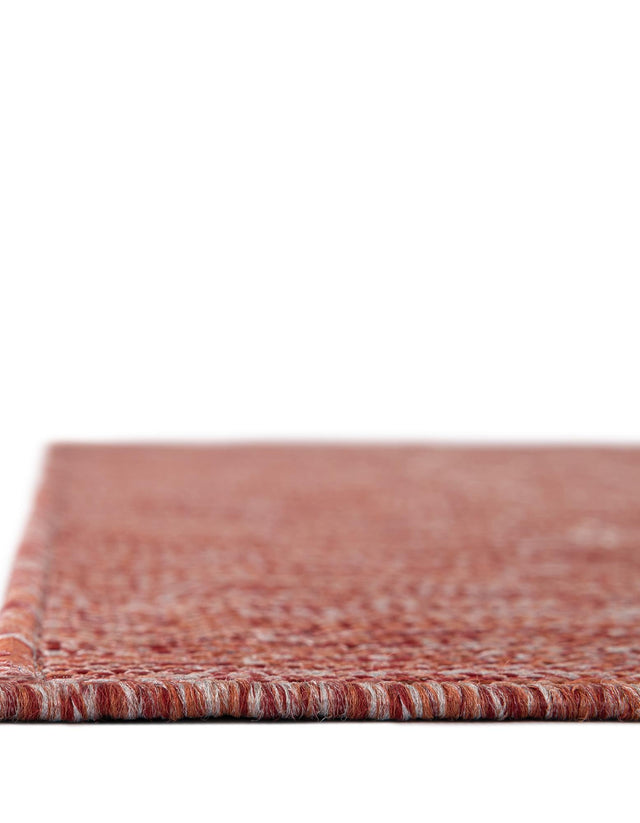 Rust Red 9' x 12' Outdoor Modern Rectangle Rug