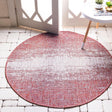 Rust Red 13' 1 x 13' 1 Outdoor Modern Round Area Rug Weather Resistant for Patio, Deck, Terrace, Balcony, Porch 100% Polypropylene Modern Outside Carpet for Sale at Rug Engine