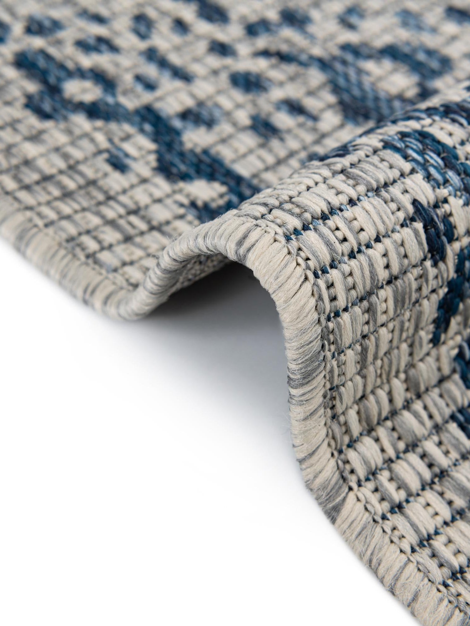 Blue 10' x 14' 1 Outdoor Traditional Rectangle Area Rug Weather Resistant for Patio, Deck, Terrace, Balcony, Porch Classical Design Outside Carpet for Sale at Rug Engine