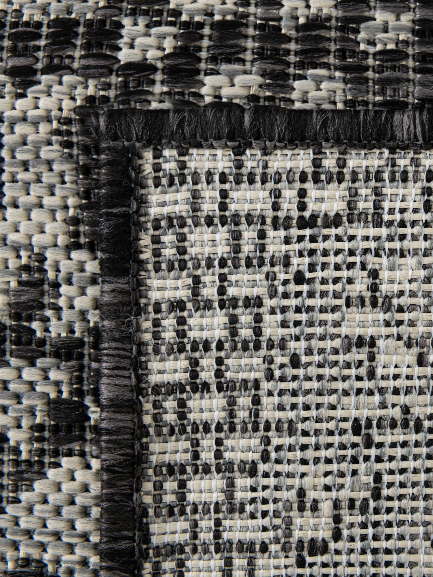 Charcoal Gray 10' x 13' 1 Outdoor Traditional Rectangle Area Rug Weather Resistant for Patio, Deck, Terrace, Balcony, Porch Classical Design Outside Carpet for Sale at Rug Engine