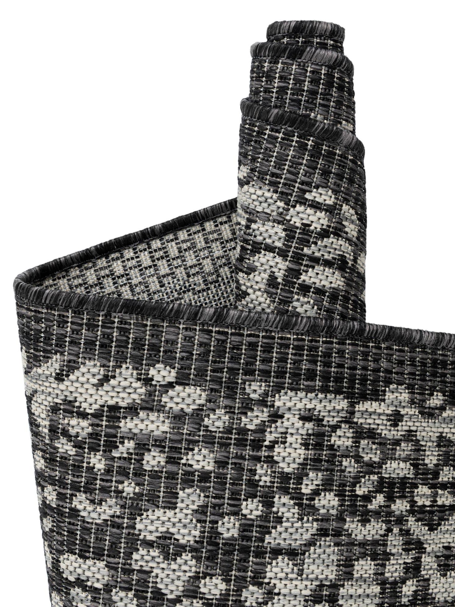 Charcoal Gray 4' 1 x 6' 1 Outdoor Traditional Rectangle Area Rug Weather Resistant for Patio, Deck, Terrace, Balcony, Porch Classical Design Outside Carpet for Sale at Rug Engine