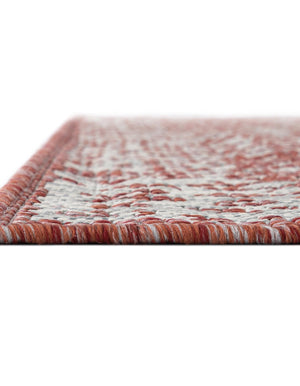 Rust Red 4' 1 x 6' 1 Outdoor Traditional Rectangle Area Rug Weather Resistant for Patio, Deck, Terrace, Balcony, Porch Classical Design Outside Carpet for Sale at Rug Engine