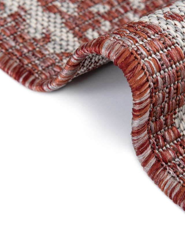Rust Red 2' x 6' 1 Outdoor Traditional Runner Rug