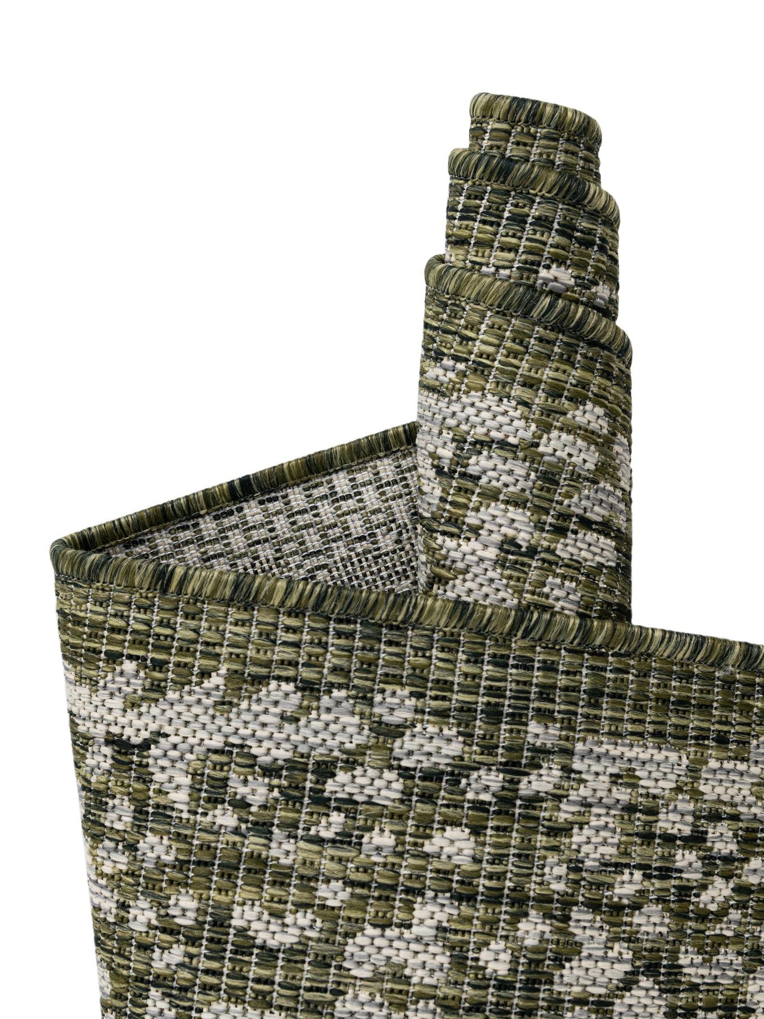 Green 6' 1 x 9' Outdoor Traditional Rectangle Area Rug Weather Resistant for Patio, Deck, Terrace, Balcony, Porch Classical Design Outside Carpet for Sale at Rug Engine