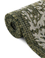 Green 2' x 8' Outdoor Traditional Runner Area Rug Weather Resistant for Patio, Deck, Terrace, Balcony, Porch Classical Design Outside Carpet for Sale at Rug Engine