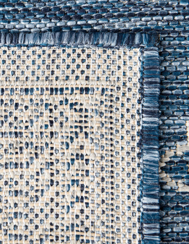 Blue 5' 3 x 8' Outdoor Traditional Rectangle Area Rug Weather Resistant for Patio, Deck, Terrace, Balcony, Porch Classical Design Outside Carpet for Sale at Rug Engine