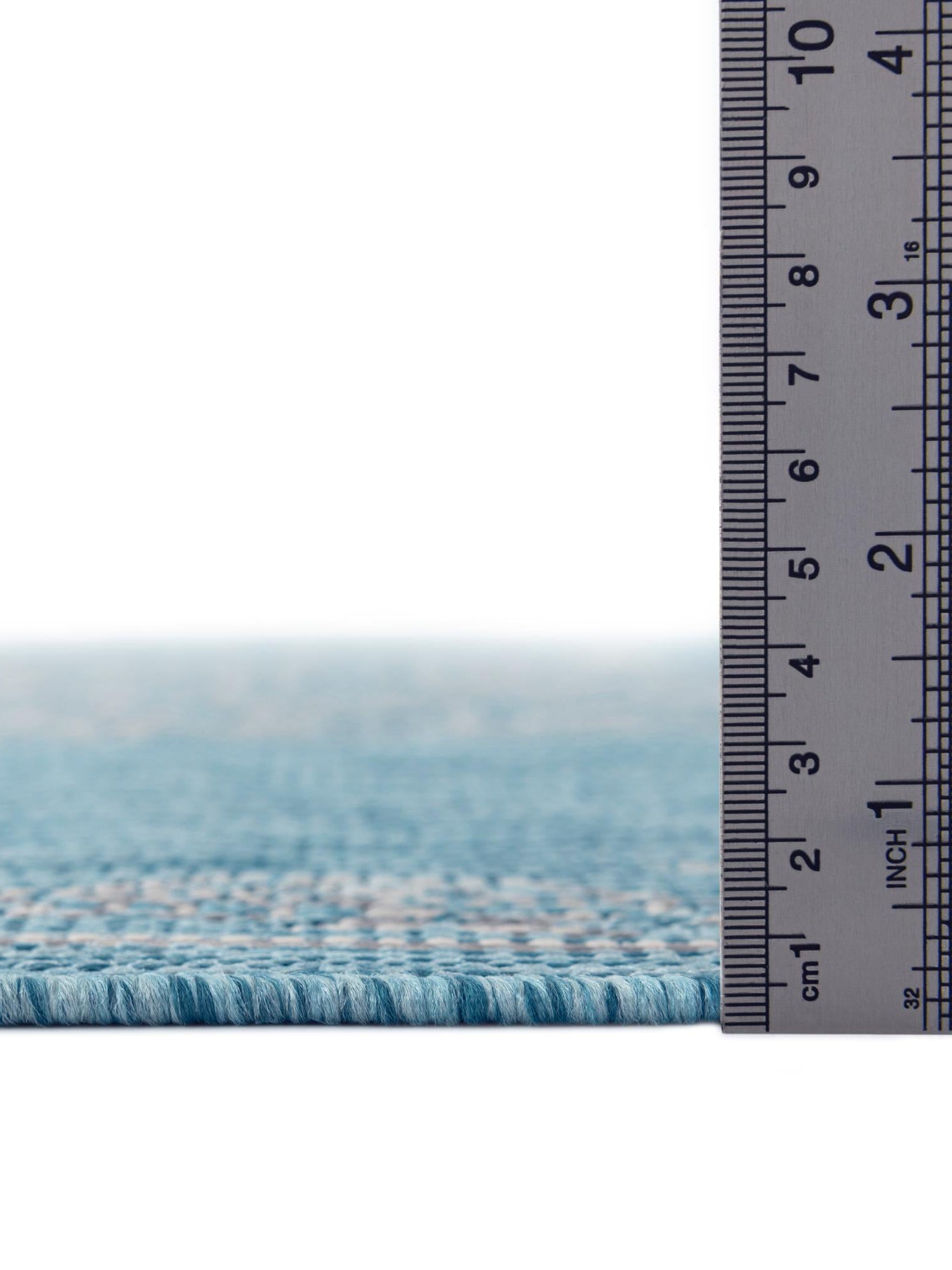 Light Aqua 7' 10 x 11' Outdoor Traditional Rectangle Area Rug Weather Resistant for Patio, Deck, Terrace, Balcony, Porch Classical Design Outside Carpet for Sale at Rug Engine