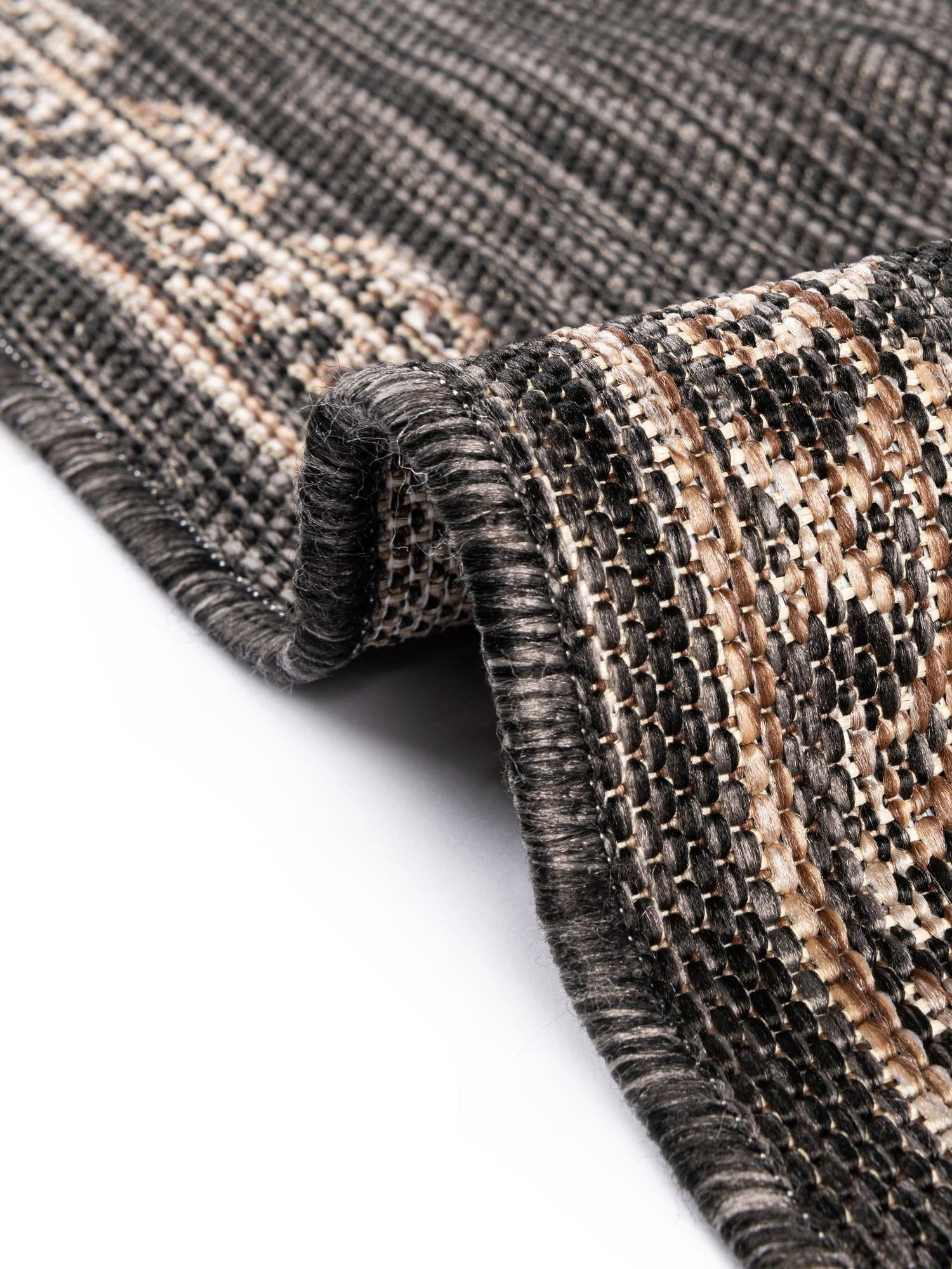 Charcoal Gray 4' 1 x 6' 1 Outdoor Traditional Rectangle Area Rug Weather Resistant for Patio, Deck, Terrace, Balcony, Porch Classical Design Outside Carpet for Sale at Rug Engine