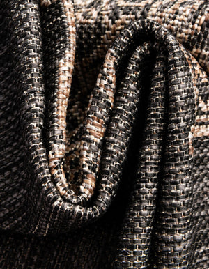 Charcoal Gray 3' x 10' Outdoor Traditional Runner Rug