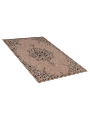 Beige 7' 10 x 11' Outdoor Traditional Rectangle Area Rug Weather Resistant for Patio, Deck, Terrace, Balcony, Porch Classical Design Outside Carpet for Sale at Rug Engine