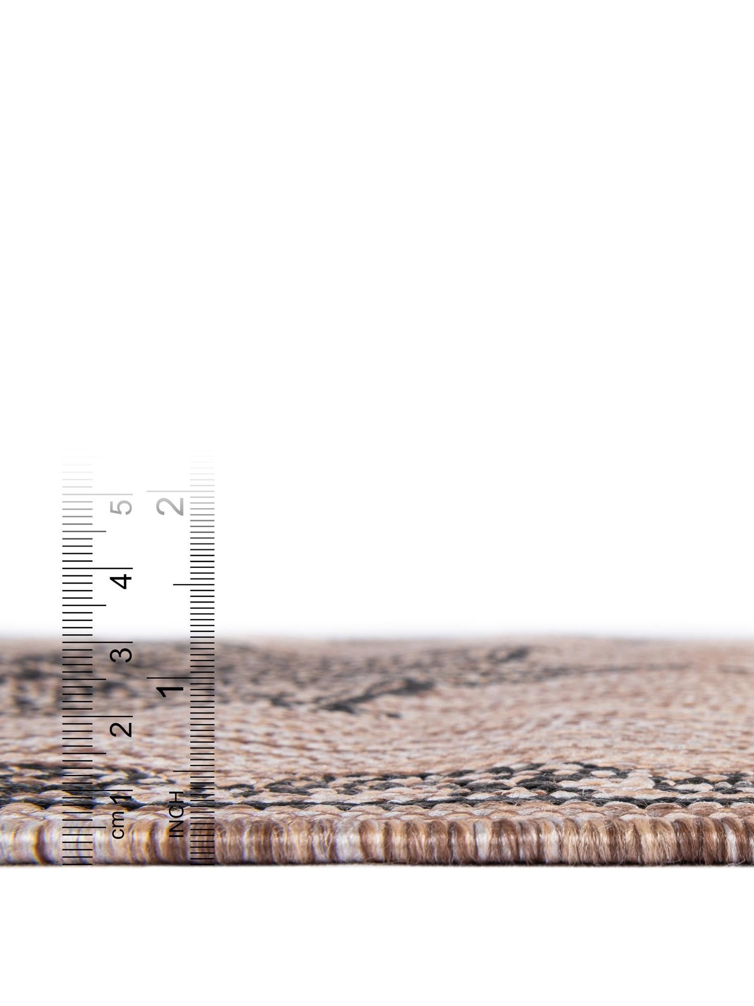 Beige 6' 1 x 9' Outdoor Traditional Rectangle Area Rug Weather Resistant for Patio, Deck, Terrace, Balcony, Porch Classical Design Outside Carpet for Sale at Rug Engine