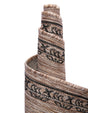 Beige 7' 10 x 11' Outdoor Traditional Rectangle Area Rug Weather Resistant for Patio, Deck, Terrace, Balcony, Porch Classical Design Outside Carpet for Sale at Rug Engine