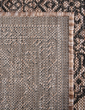 Beige 2' x 6' 1 Outdoor Traditional Runner Area Rug Weather Resistant for Patio, Deck, Terrace, Balcony, Porch Classical Design Outside Carpet for Sale at Rug Engine