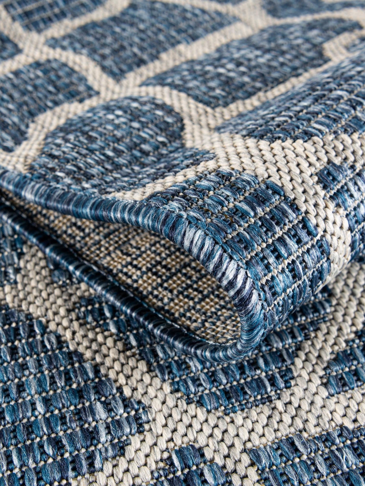 Blue 6' 1 x 9' Outdoor Safari Rectangle Area Rug Weather Resistant for Patio, Deck, Terrace, Balcony, Porch Animal Print Wildlife Nature Carpet for Sale at Rug Engine