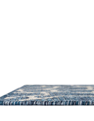 Blue 2' x 6' 1 Outdoor Safari Runner Area Rug Weather Resistant for Patio, Deck, Terrace, Balcony, Porch Animal Print Wildlife Nature Carpet for Sale at Rug Engine