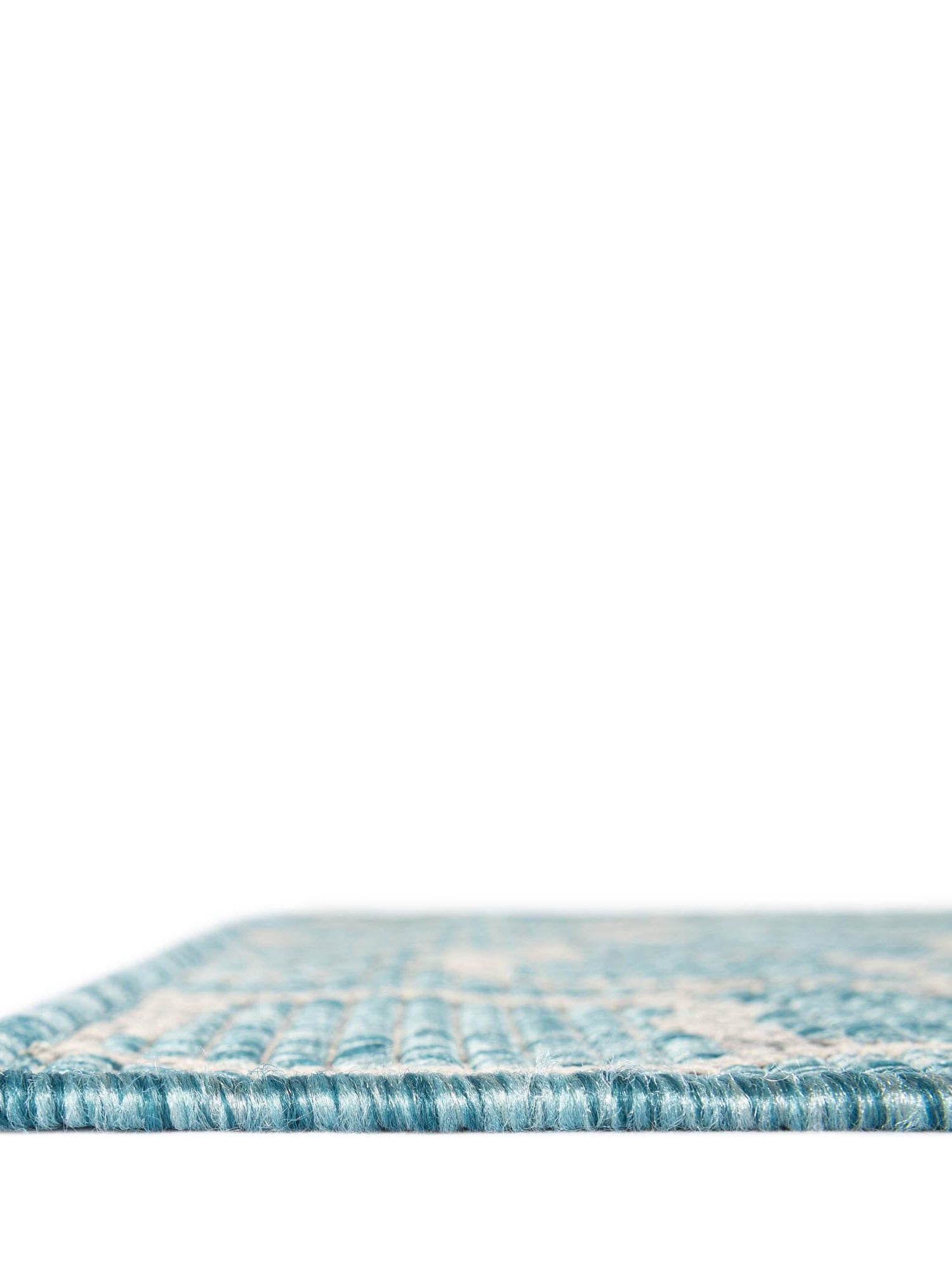 Light Aqua 4' 1 x 6' 1 Outdoor Safari Rectangle Area Rug Weather Resistant for Patio, Deck, Terrace, Balcony, Porch Animal Print Wildlife Nature Carpet for Sale at Rug Engine