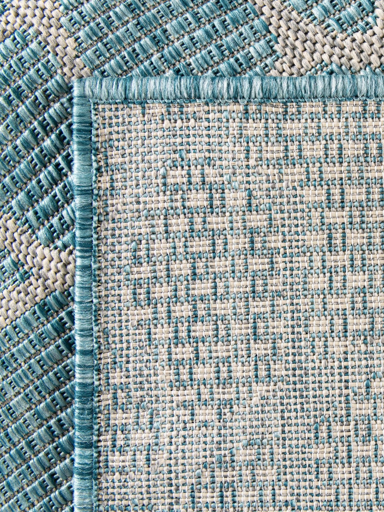 Light Aqua 9' x 12' Outdoor Safari Rectangle Area Rug Weather Resistant for Patio, Deck, Terrace, Balcony, Porch Animal Print Wildlife Nature Carpet for Sale at Rug Engine