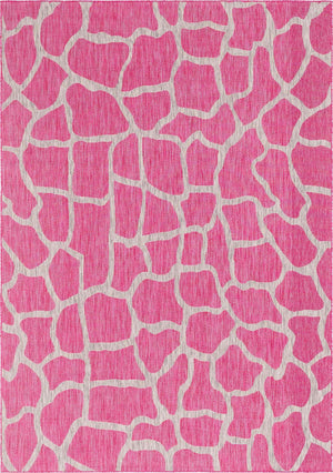 Magenta 7' 10 x 11' Outdoor Safari Rectangle Area Rug Weather Resistant for Patio, Deck, Terrace, Balcony, Porch Animal Print Wildlife Nature Carpet for Sale at Rug Engine
