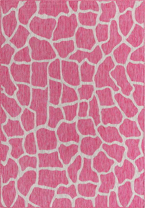 Magenta 7' 1 x 10' Outdoor Safari Rectangle Area Rug Weather Resistant for Patio, Deck, Terrace, Balcony, Porch Animal Print Wildlife Nature Carpet for Sale at Rug Engine