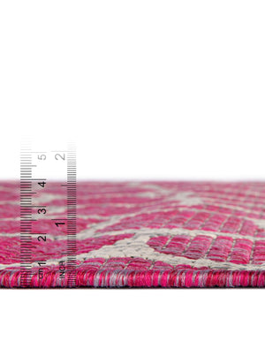 Magenta 6' 1 x 9' Outdoor Safari Rectangle Area Rug Weather Resistant for Patio, Deck, Terrace, Balcony, Porch Animal Print Wildlife Nature Carpet for Sale at Rug Engine