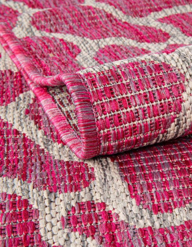 Magenta 5' 3 x 8' Outdoor Safari Rectangle Area Rug Weather Resistant for Patio, Deck, Terrace, Balcony, Porch Animal Print Wildlife Nature Carpet for Sale at Rug Engine