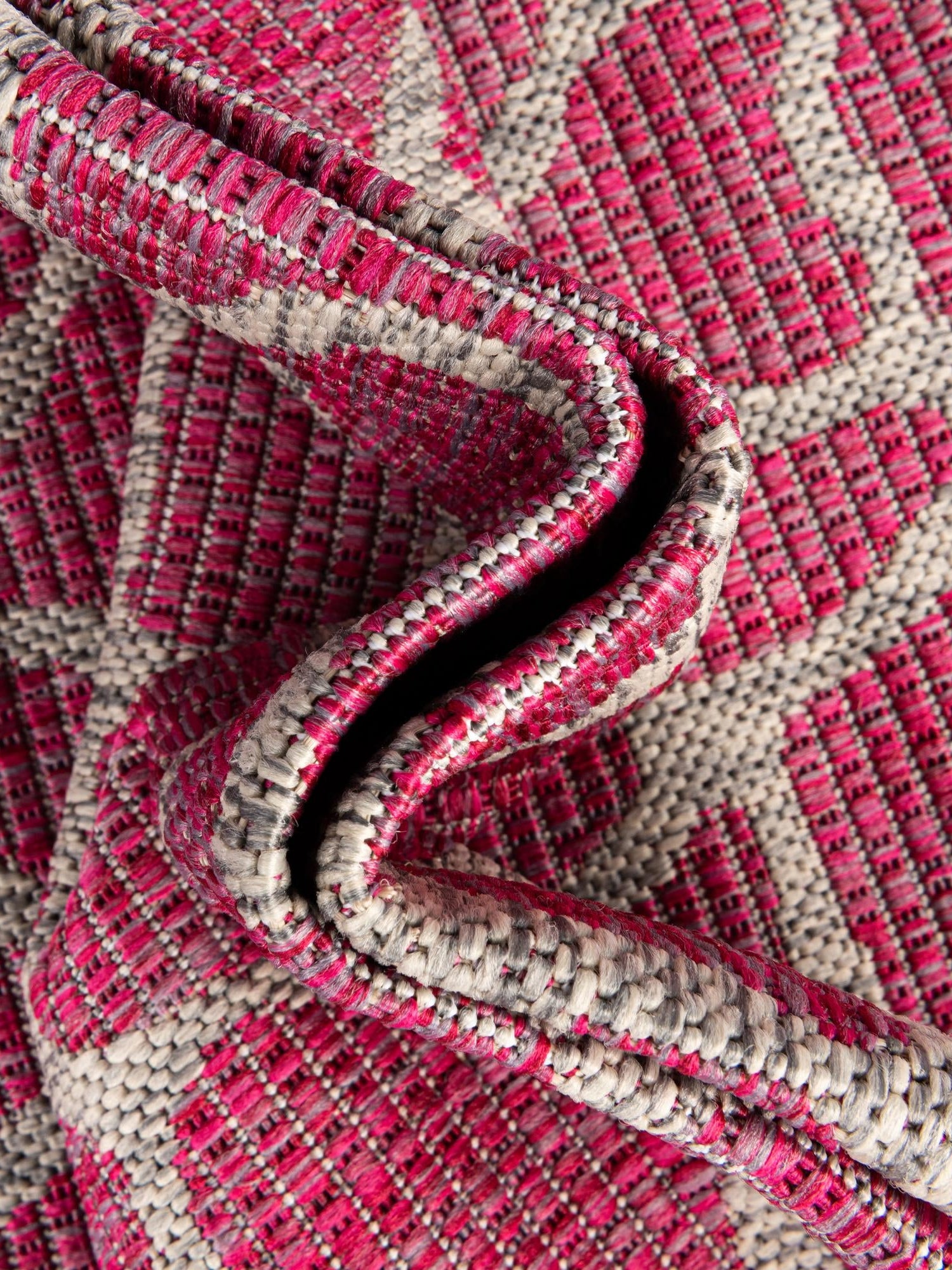 Magenta 4' 1 x 6' 1 Outdoor Safari Rectangle Area Rug Weather Resistant for Patio, Deck, Terrace, Balcony, Porch Animal Print Wildlife Nature Carpet for Sale at Rug Engine