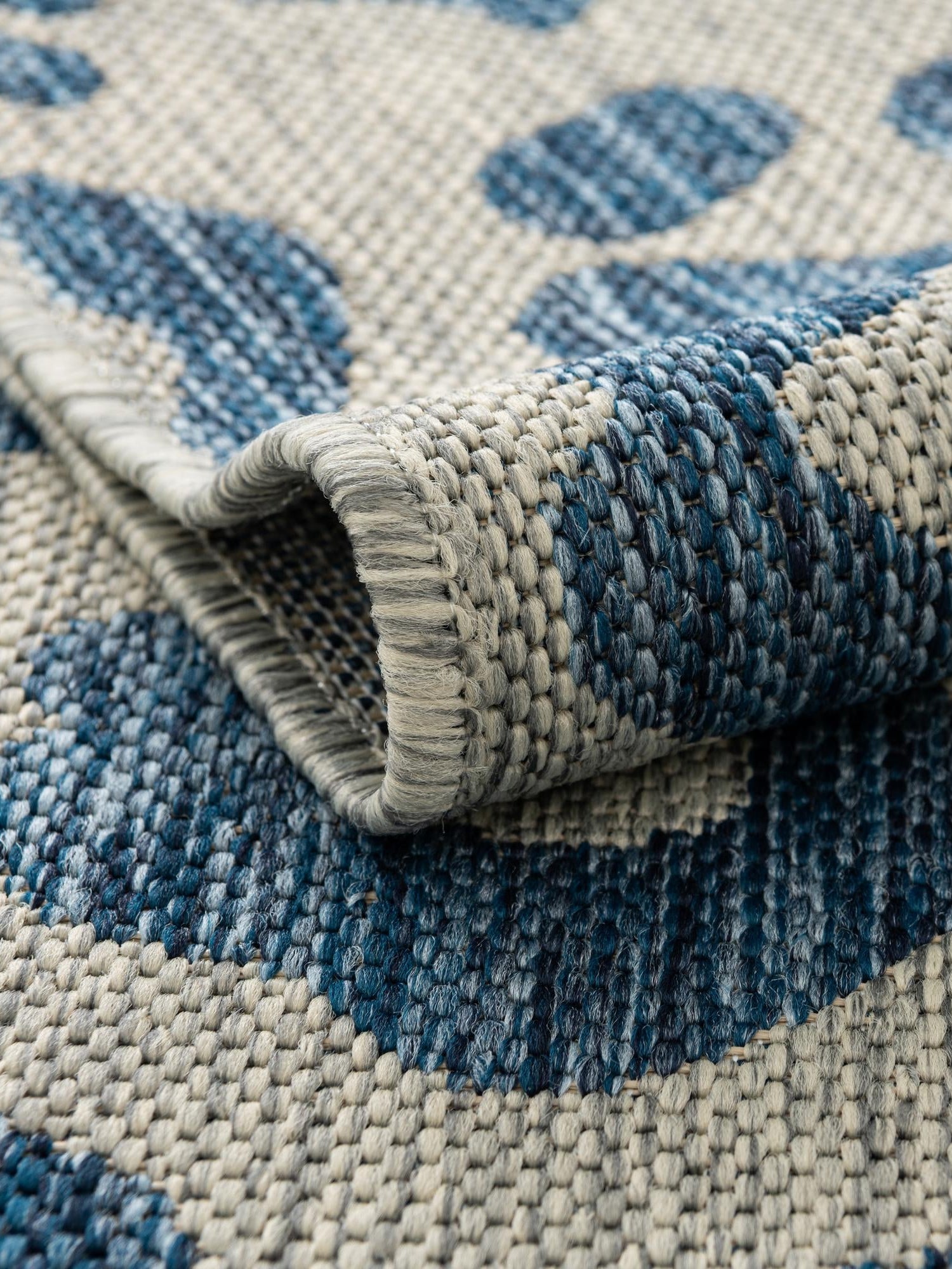 Blue 7' 10 x 11' Outdoor Safari Rectangle Area Rug Weather Resistant for Patio, Deck, Terrace, Balcony, Porch Animal Print Wildlife Nature Carpet for Sale at Rug Engine